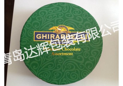 巧克力紙罐綠色